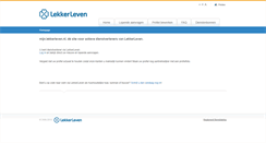 Desktop Screenshot of mijn.lekkerleven.nl